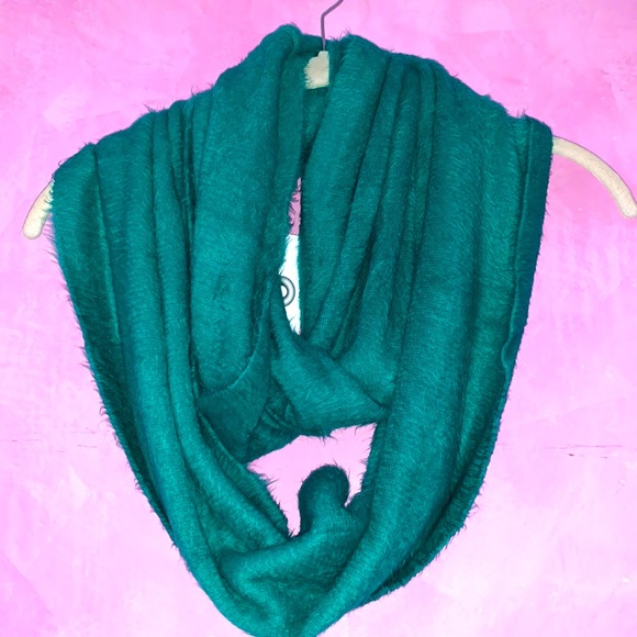 Emerald pine green soft endless infinity scarf wrap Big Buddha Irish soft new - Picture 4 of 9
